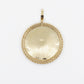 10k Solid Gold Diamond 2.65" Cluster Row Picture Pendant
