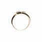 Solid Gold Baguette Diamond Rectangle Cuff Ring