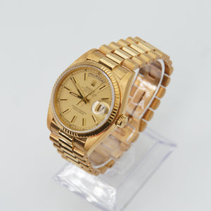 Rolex 36mm Day Date Presidential 18038- 18k Yellow Gold - Gold Dial