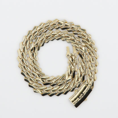 14k Gold 12mm Monaco Edge Chain - 10083