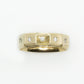 14k Solid Gold VS Diamond Studded Band- 30174