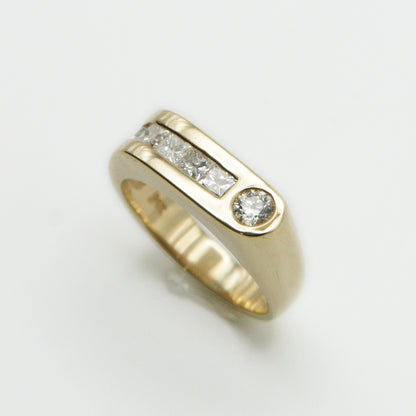 14k Solid Gold VS Diamond Channel Ring - 30173