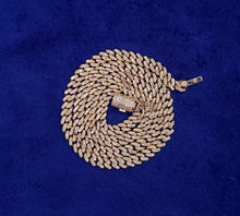 Load image into Gallery viewer, 10k Solid Gold 6mm Diamond Cuban Chain