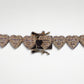 10k Solid Gold 9mm Diamond Heart Baguette Tennis Chain - 10021