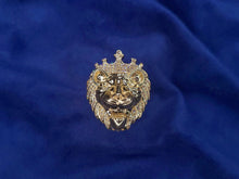 Load image into Gallery viewer, 10k Solid Gold Diamond Jumbo 3D King Lion Men&#39;s Ring