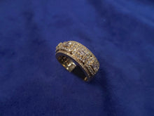 Load image into Gallery viewer, 14k Solid Gold Baguette Diamond Square Cluster Band