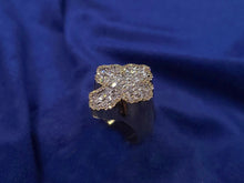 Load image into Gallery viewer, 10k Solid Gold Baguette Diamond XL Motif Cross Ring