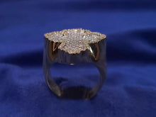 Load image into Gallery viewer, 10k Solid Gold Baguette Diamond XL Motif Cross Ring