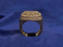 Load image into Gallery viewer, 10k Solid Gold Diamond Men&#39;s Championship Cluster Ring