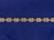 Load image into Gallery viewer, 14k Solid Gold VS Baguette Diamond Tennis Bracelet