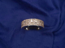Load image into Gallery viewer, 10k Solid White Gold VS Diamond Chandelier Baguette Band