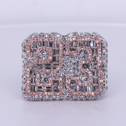 10k Solid Gold Lab Diamond Custom 23 Ring - 30396