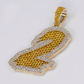 10k Gold Lab Diamond Custom 2 Pendant - 60648
