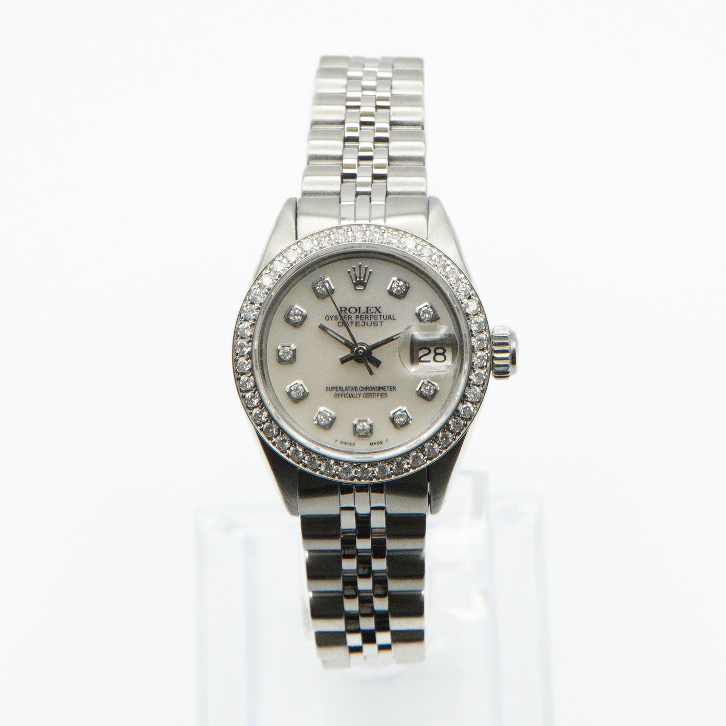 Rolex Datejust 26mm Stainless Steel - Diamond Bezel - 40046