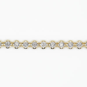 10k Solid Gold 3.5mm Diamond Tennis Bracelet - 20120