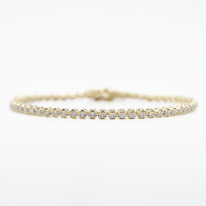 10k Solid Gold 3.5mm Diamond Tennis Bracelet - 20120