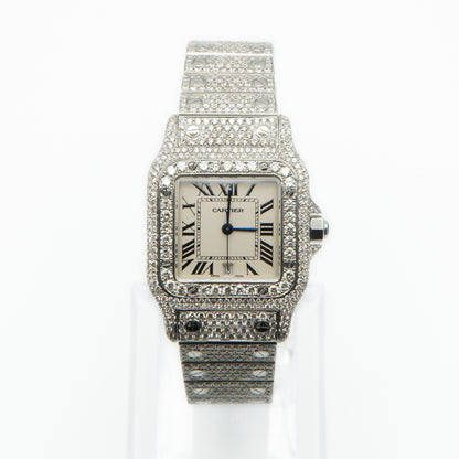 Cartier 32mm Iced Out Diamond Bezel - 40048