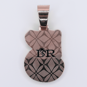 10k Solid Gold Lab Diamond Custom 5 Pendant - 60646