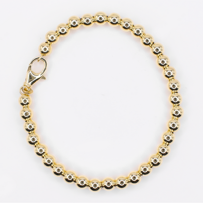10k Hollow Gold Bead Bracelet - 20212