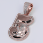 10k Solid Gold Lab Diamond Custom 5 Pendant - 60646