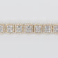 10k Solid Gold 6mm VS Diamond Baguette Square Tennis Bracelet - 20144