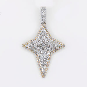 10k Yellow Gold Diamond North Star Pendant - 60560