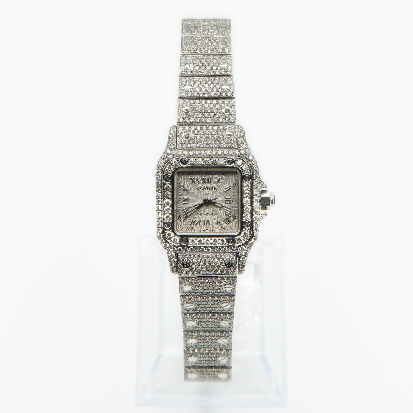 Cartier 24mm Iced Out Diamond Bezel - 40049