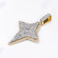 10k Yellow Gold Diamond North Star Pendant - 60560