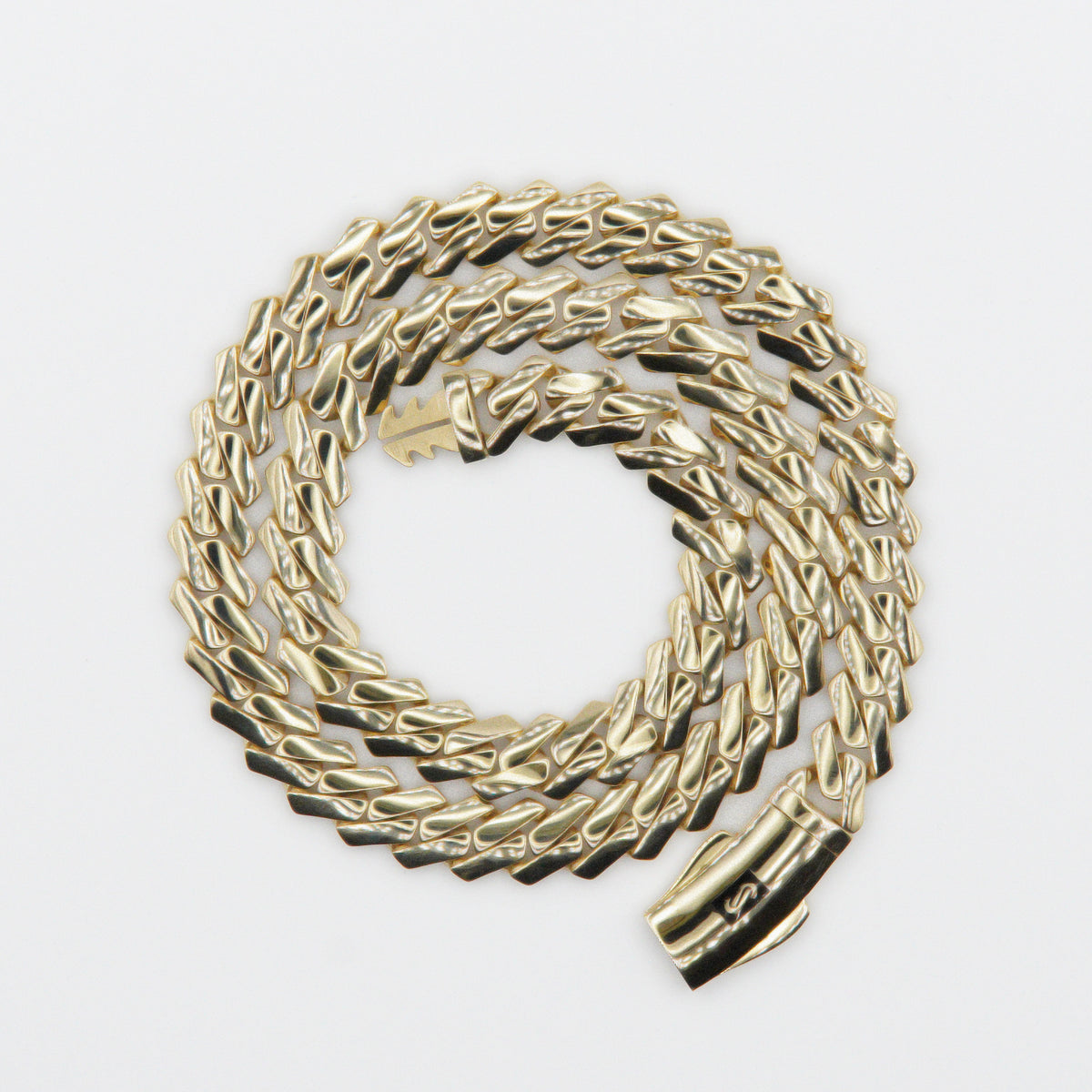 Edge Chain 14k Gold 9mm Monaco Edge Chain - 10084