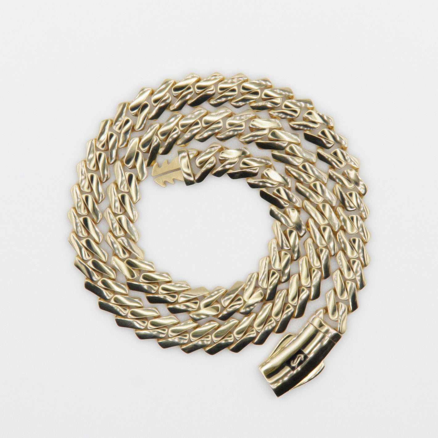 14k Gold 9mm Monaco Edge Chain - 10084