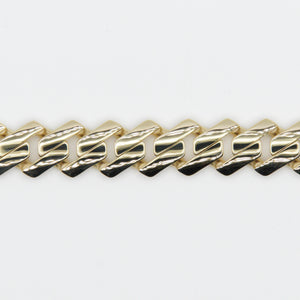 14k Gold 9mm Monaco Edge Bracelet - 20156