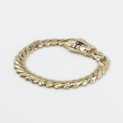 14k Gold 9mm Monaco Edge Bracelet - 20156