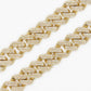 10k Solid Gold 10mm Diamond Flooded Cuban Chain - 10101