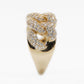 14k Solid Gold VVS/VS1 Diamond XL Cuban Ring - 30233