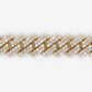 10k Solid Gold 11mm Diamond Edge Cuban Bracelet - 20161