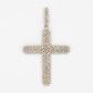 10k Solid Gold VS Diamond Cluster Flare Cross - 60351