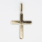 10k Solid Gold VS Diamond Cluster Flare Cross - 60351