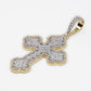 10k Solid Gold VS Diamond Center Motif Cross - 60355