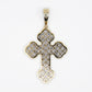 10k Solid Gold VS Diamond Center Motif Cross - 60355