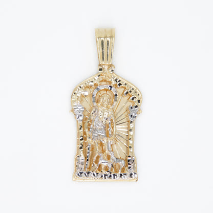 14k Solid Gold St. Lazarus Pendant - 60139