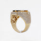 10k Solid Gold VS Diamond Money Sign Ring - 30239