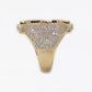 10k Solid Gold VS Diamond Money Sign Ring - 30239