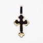 14k Solid Gold VS1 Diamond Baguette Motif Cross - 60361