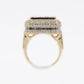 14k Solid Gold VS1 Baguette Diamond Square Cushion Ring - 30246