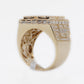 14k Solid Gold VVS/VS1 Baguette Diamond Glass House Ring - 30245