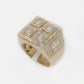 14k Solid Gold VVS/VS1 Baguette Diamond Glass House Ring - 30245