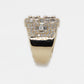 14k Solid Gold VVS/VS1 Baguette Diamond Glass House Ring - 30245