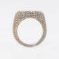 14k Solid Gold VS1 Diamond Fully Iced Out Ring - 30244