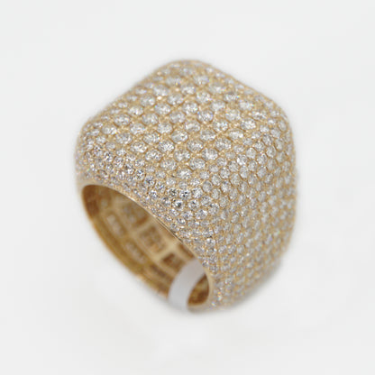 14k Solid Gold VS1 Diamond Fully Iced Out Ring - 30244