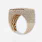 14k Solid Gold VS1 Baguette Chandelier Diamond Ring - 30253